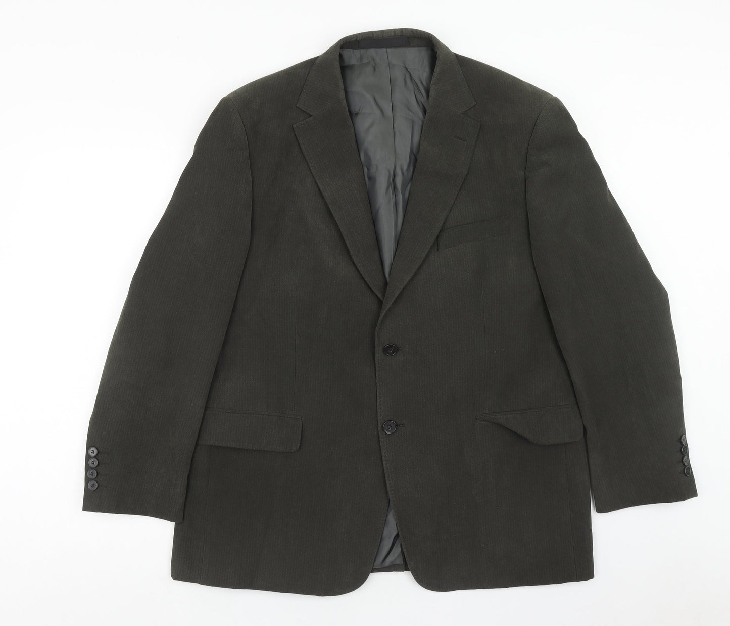 Marks and Spencer Mens Green Polyester Jacket Blazer Size 42