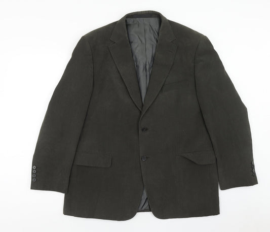 Marks and Spencer Mens Green Polyester Jacket Blazer Size 42