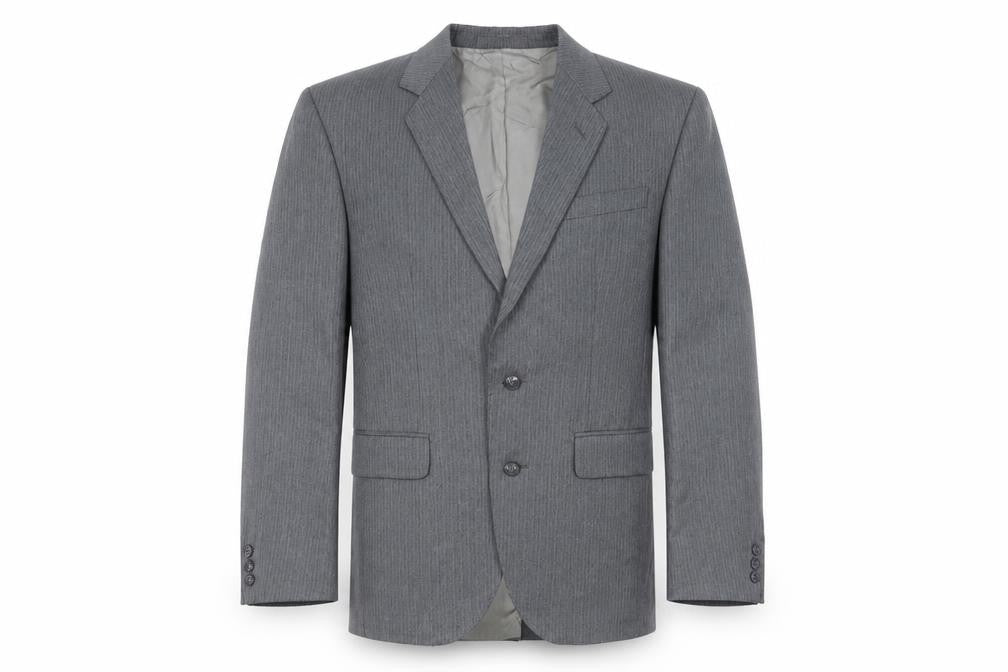 Dunn & Co Mens Grey Striped Wool Jacket Blazer Size 36