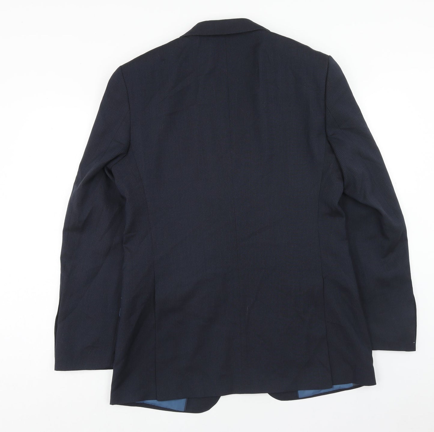 Marks and Spencer Mens Blue Wool Jacket Blazer Size 38