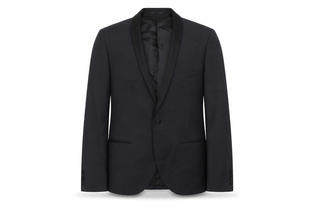 Topman Mens Blue Wool Jacket Blazer Size 40