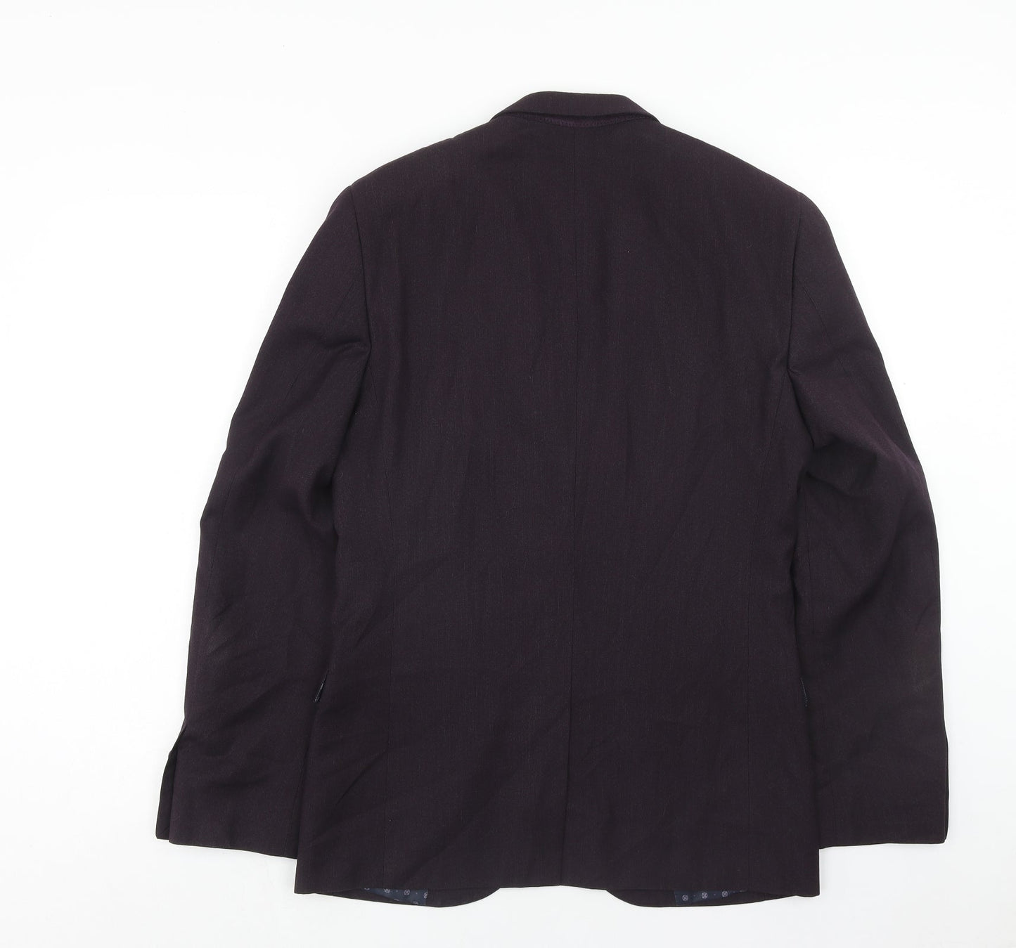 NEXT Mens Purple Polyester Jacket Blazer Size 38