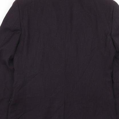 Next Mens Purple Polyester Jacket Blazer Size 38