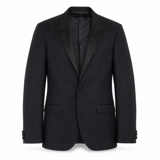 Topman Mens Black Polyester Jacket Blazer Size 40