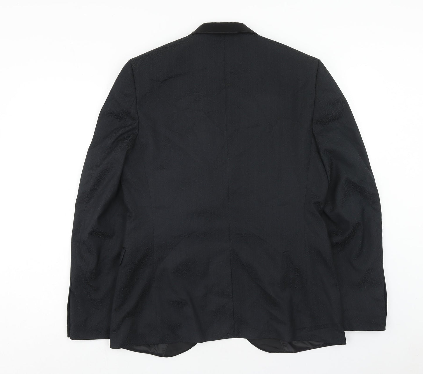 Topman Mens Black Polyester Jacket Blazer Size 40