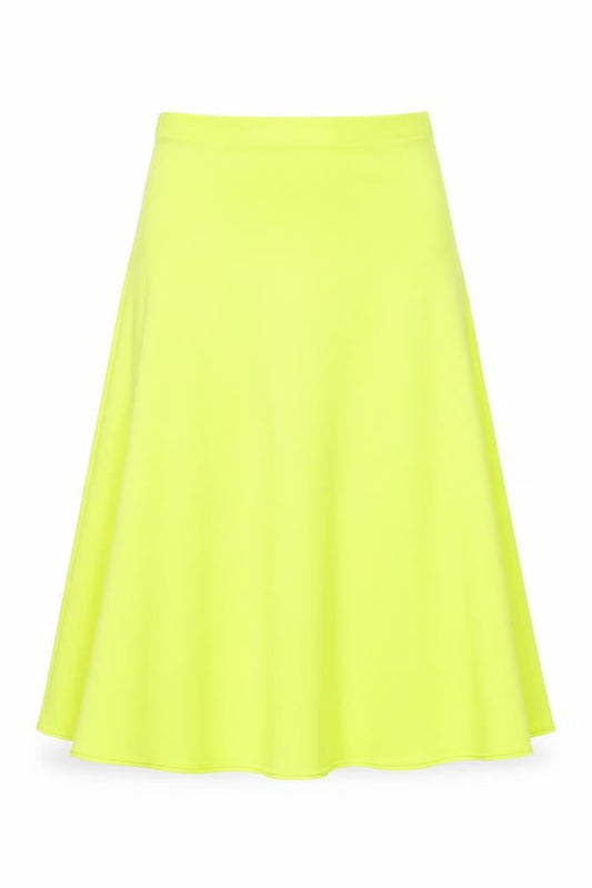 Marks & Spencer Womens Green Polyester Flare Skirt Size 10