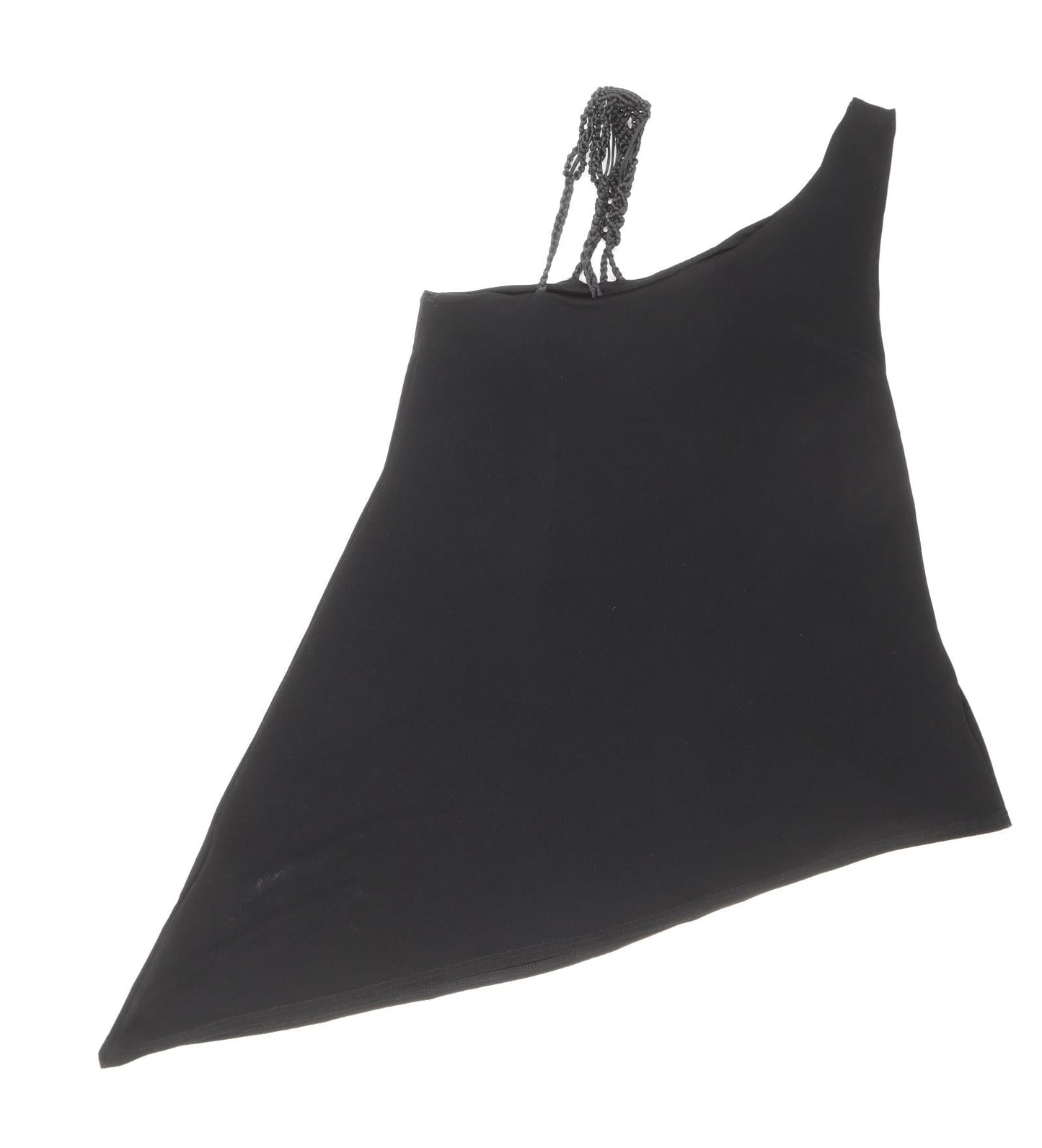 Debenhams Womens Black Polyester Basic Tank Size 10 Square Neck