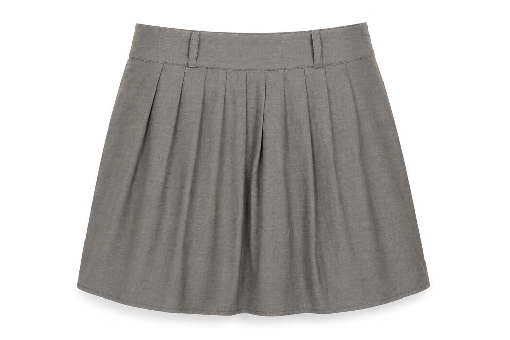 Iora Womens Brown Polyester Mini Skirt Size L Zip