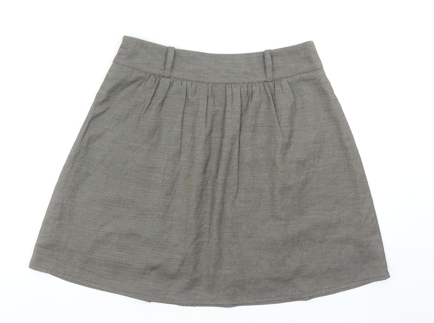 Iora Womens Brown Polyester Mini Skirt Size L Zip