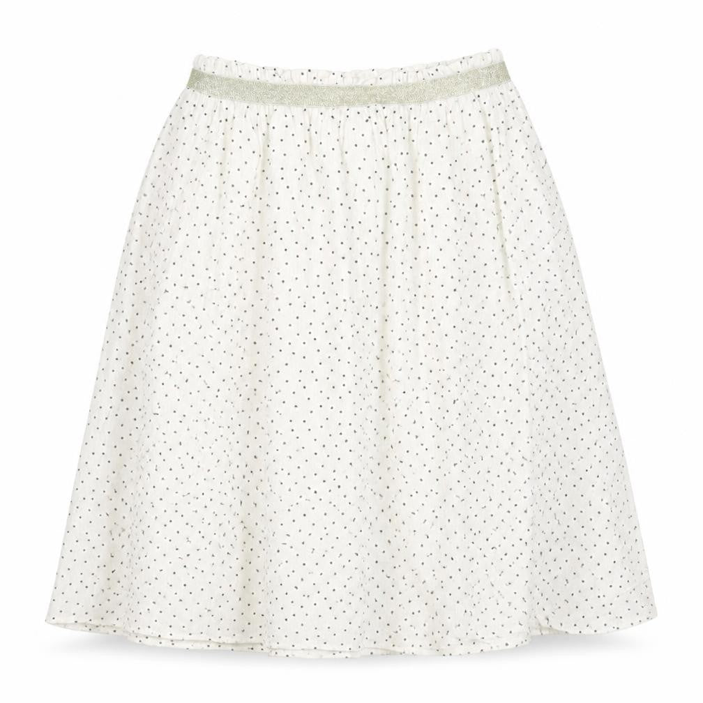 Sweewe Womens White Geometric Viscose A-Line Skirt Size S