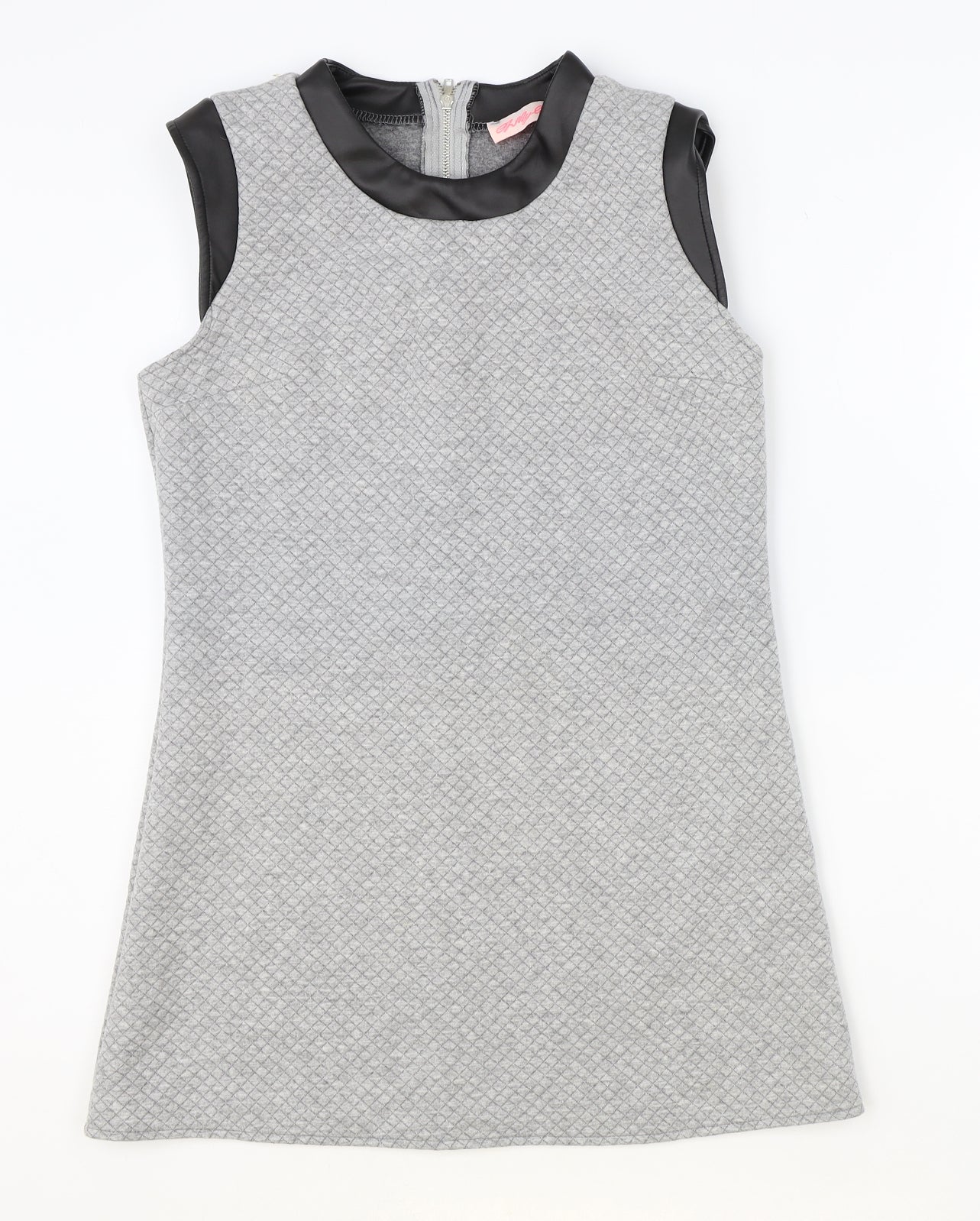 Kellylove Womens Grey Polyester Basic Tank Size S Round Neck