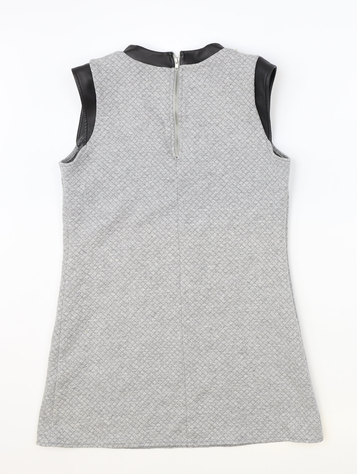Kellylove Womens Grey Polyester Basic Tank Size S Round Neck