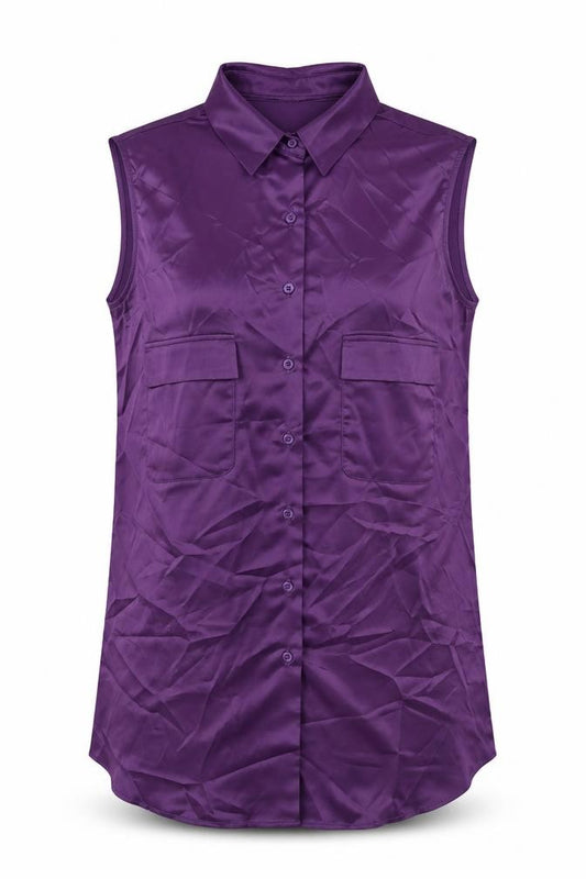 51North Womens Purple Polyester Tunic Tank Size 10 V-Neck