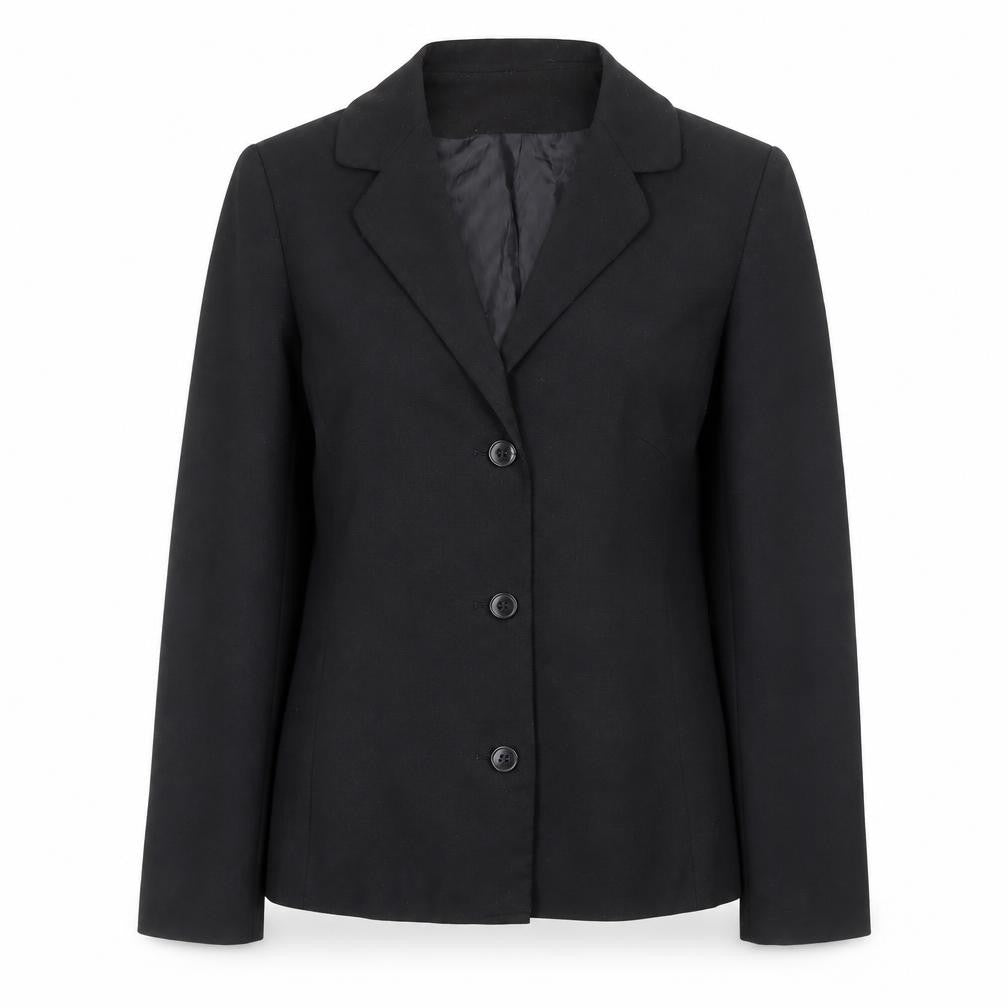 George Womens Black Polyester Jacket Blazer Size 10