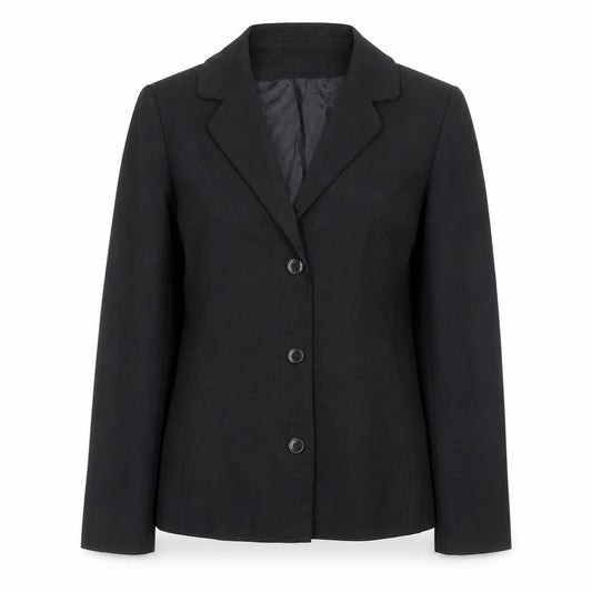 George Womens Black Polyester Jacket Blazer Size 10