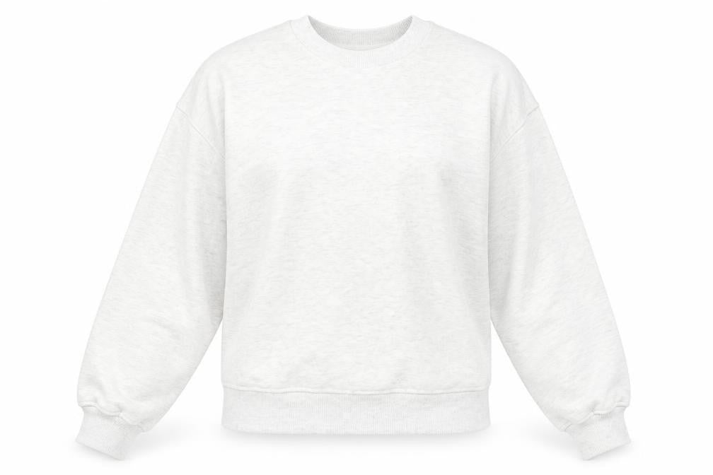 H&M Womens Grey Cotton Blend Pullover Sweatshirt Size M Pullover - Cropped