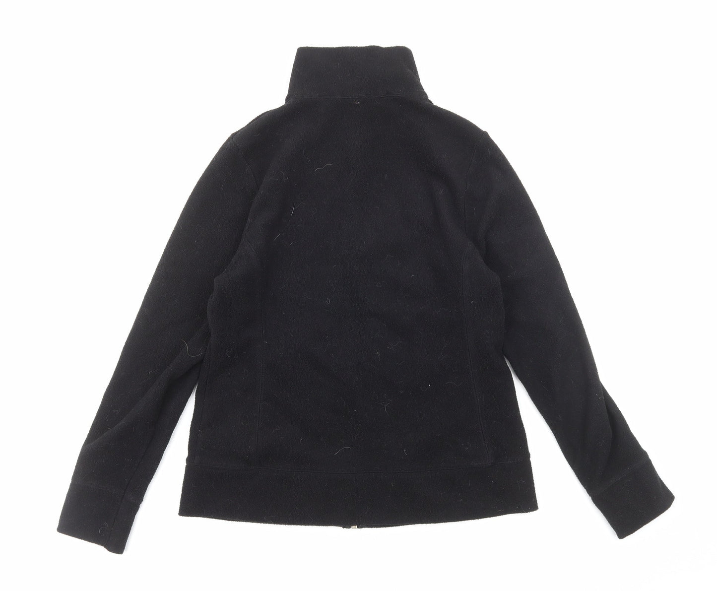 Preworn Womens Black Jacket Size 12 Zip