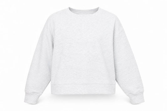 Primark Womens Grey Cotton Pullover Sweatshirt Size M Pullover - Cropped