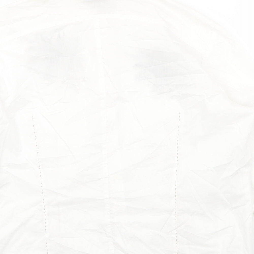 Gerry Weber Womens White Cotton Basic Button-Up Size 18 Collared