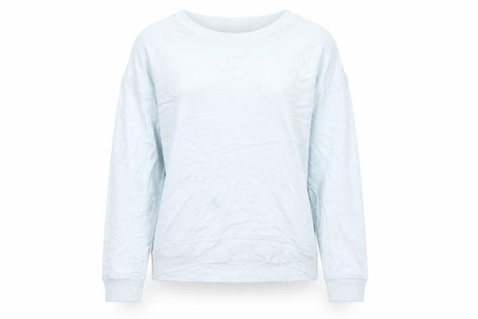 F&F Womens Blue Viscose Pullover Sweatshirt Size 6 Pullover