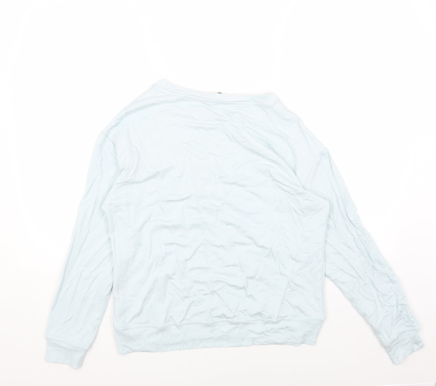F&F Womens Blue Viscose Pullover Sweatshirt Size 6 Pullover