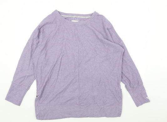 NEXT Womens Purple Round Neck Polyester Pullover Jumper Size 12