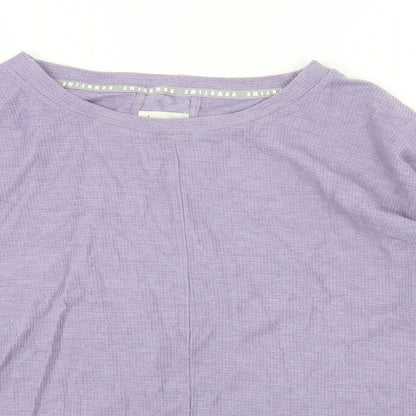 Next Womens Purple Round Neck Polyester Pullover Jumper Size 12