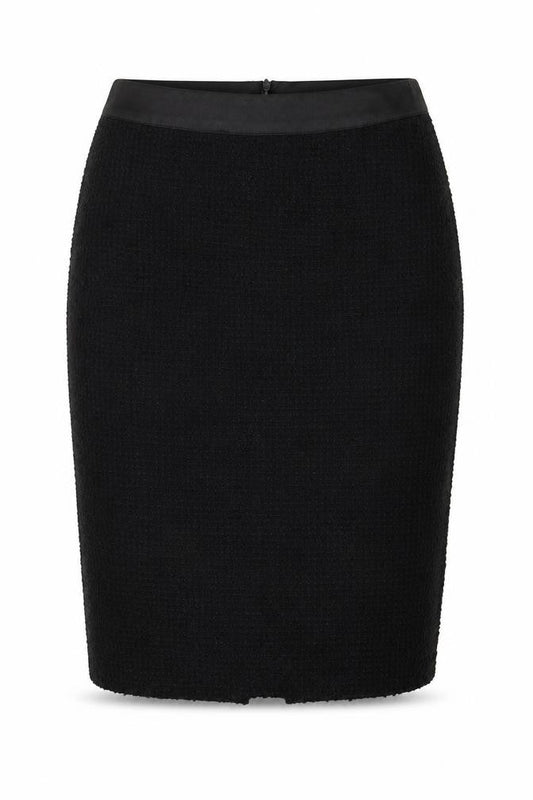 A Woman Womens Black Polyester Straight & Pencil Skirt Size 12 Zip