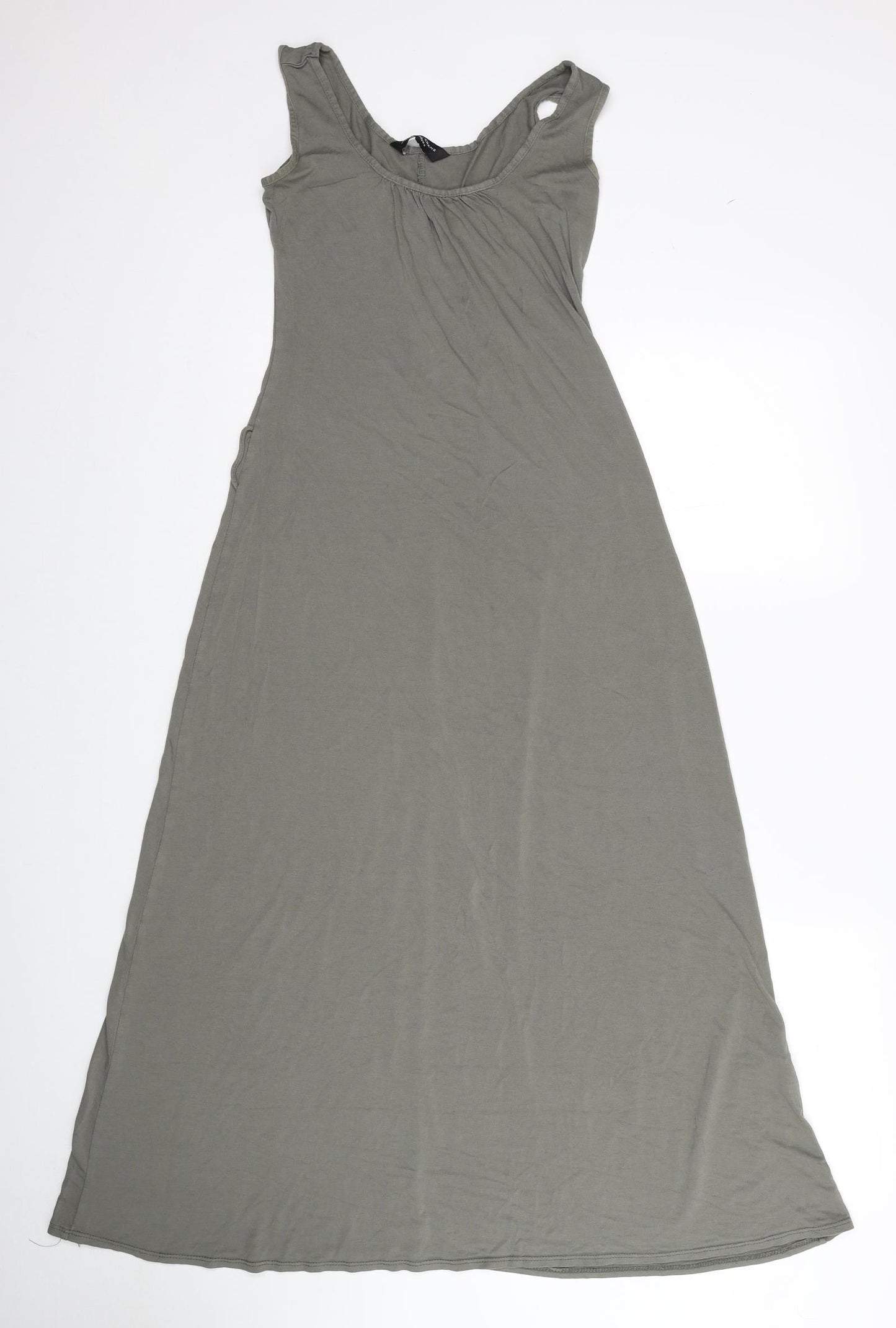 Dorothy Perkins Womens Green Viscose A-Line Size 6 Scoop Neck Pullover