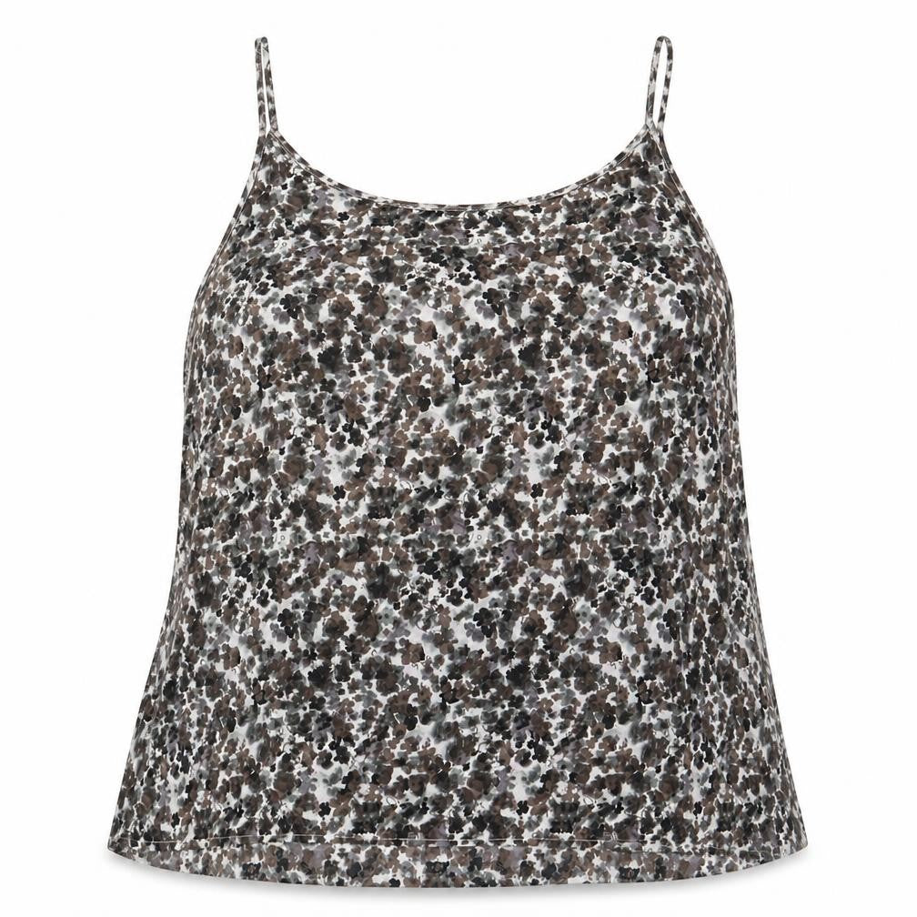 NEXT Womens Grey Geometric Polyester Basic Tank Size 22 Round Neck
