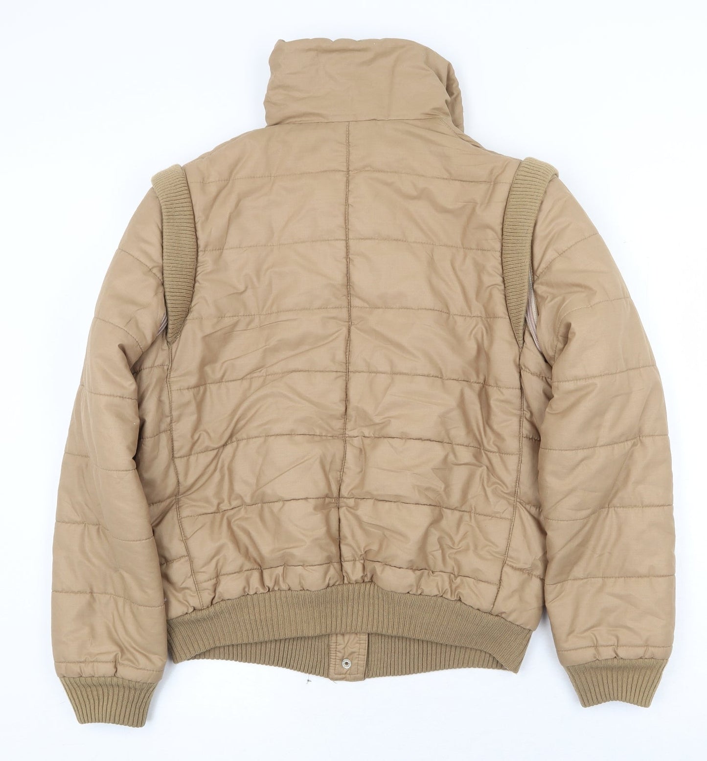 Richard Shops Womens Brown Jacket Size S Zip - Removable sleeves