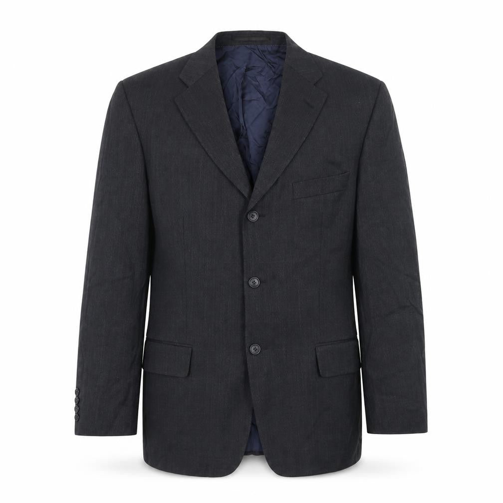 Preworn Mens Grey Polyester Jacket Blazer Size 42