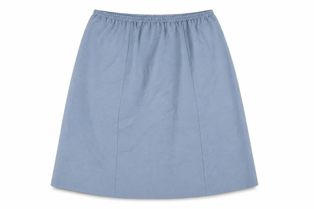 Classics Womens Grey Polyester A-Line Skirt Size 32 in