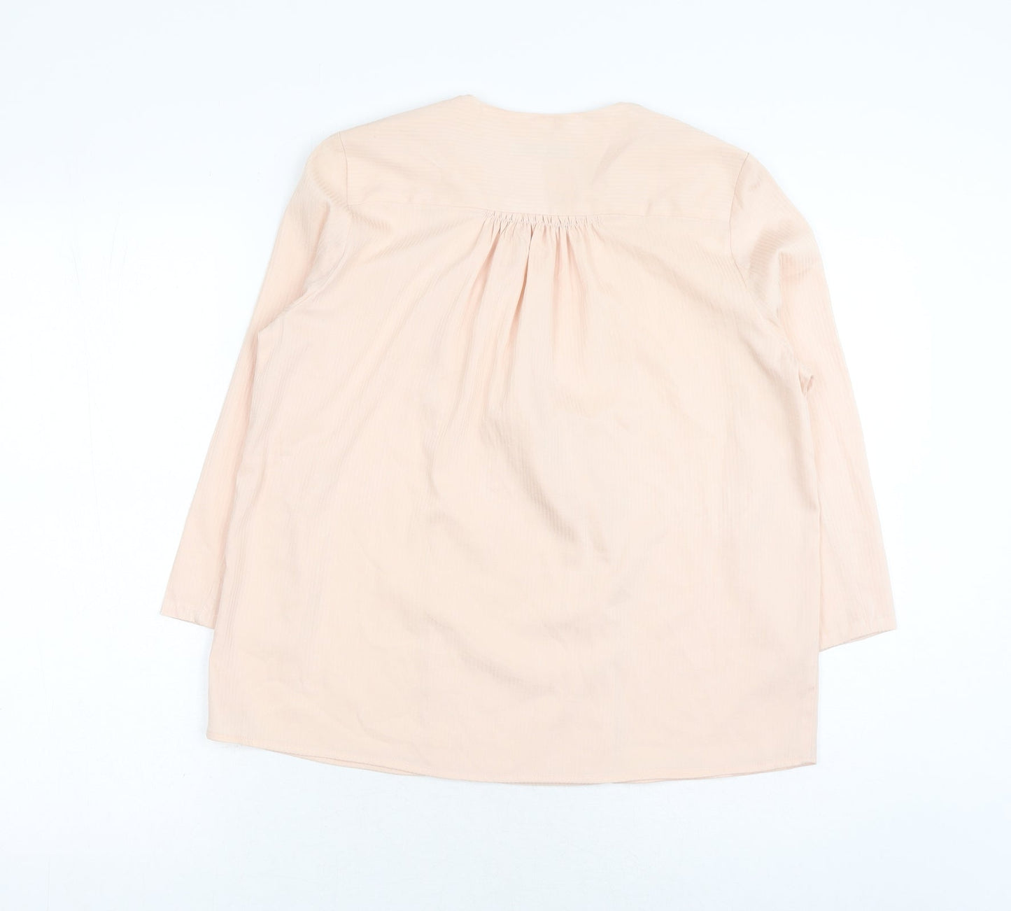 Oasis Womens Pink Polyester Basic Blouse Size XS V-Neck