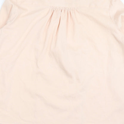 Oasis Womens Pink Polyester Basic Blouse Size XS V-Neck