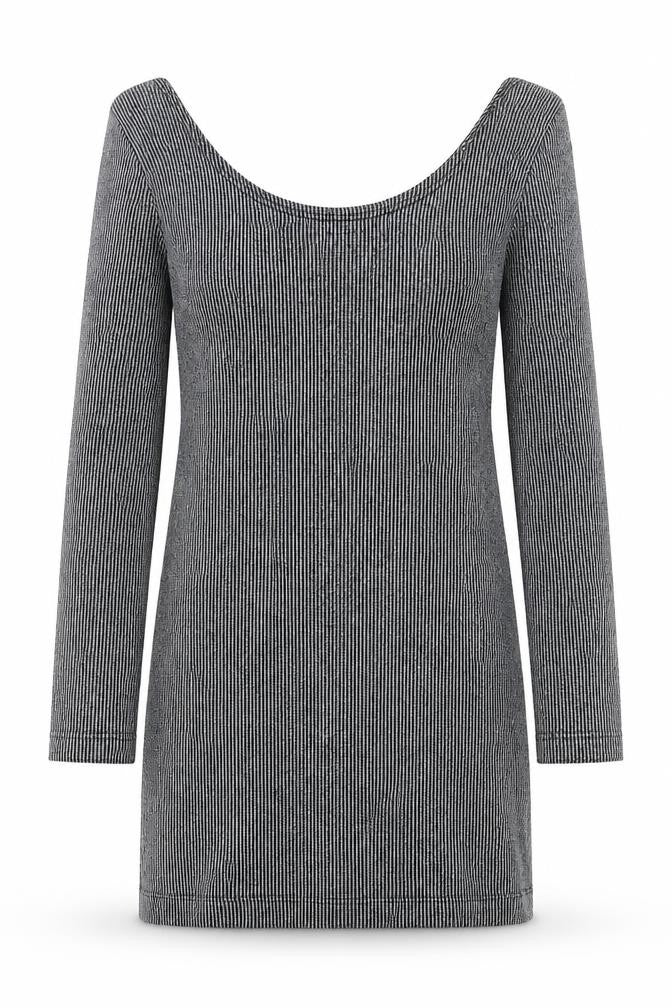 Mango Womens Black Polyester Shift Size M Scoop Neck Pullover