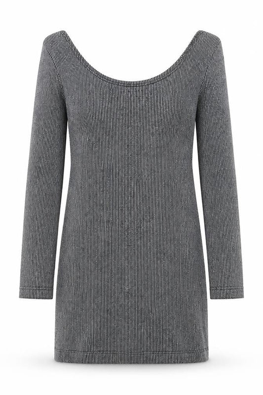 Mango Womens Black Polyester Shift Size M Scoop Neck Pullover