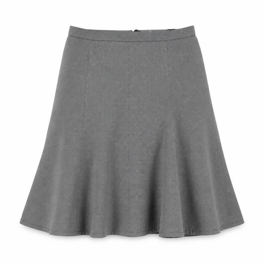 Damart Womens Grey Polyester Swing Skirt Size 36 in