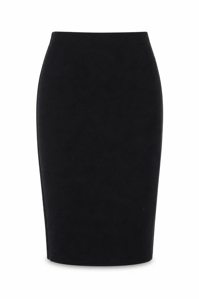 New Look Womens Black Polyester Straight & Pencil Skirt Size 8