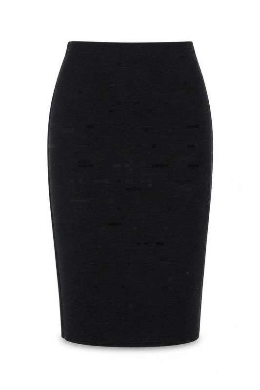 New Look Womens Black Polyester Straight & Pencil Skirt Size 8