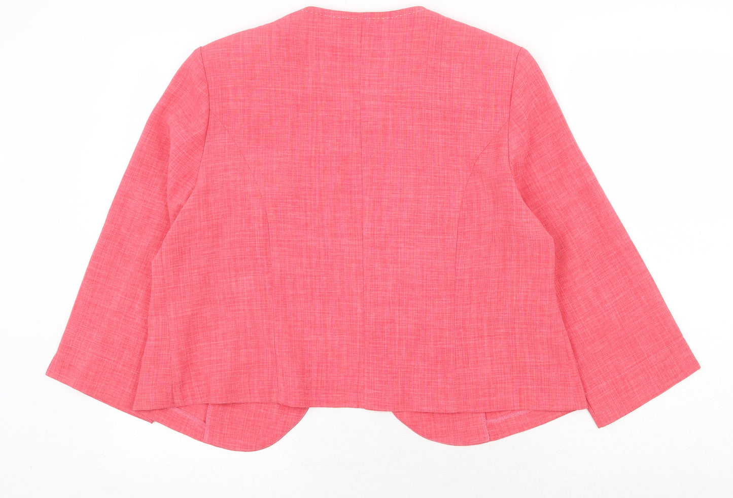 Afibel Womens Pink Jacket Poncho Size 18 Hook & Eye
