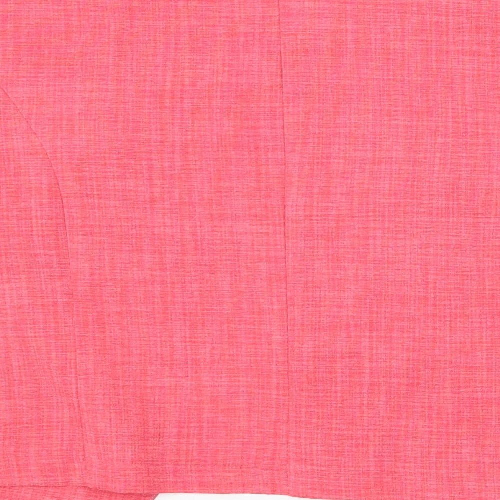 Afibel Womens Pink Jacket Poncho Size 18 Hook & Eye