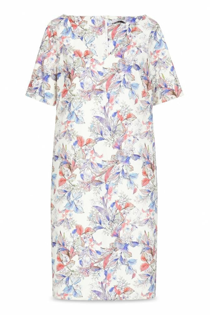 Marks & Spencer Womens Multicoloured Geometric Polyester Shift Size 12 Off the Shoulder Pullover