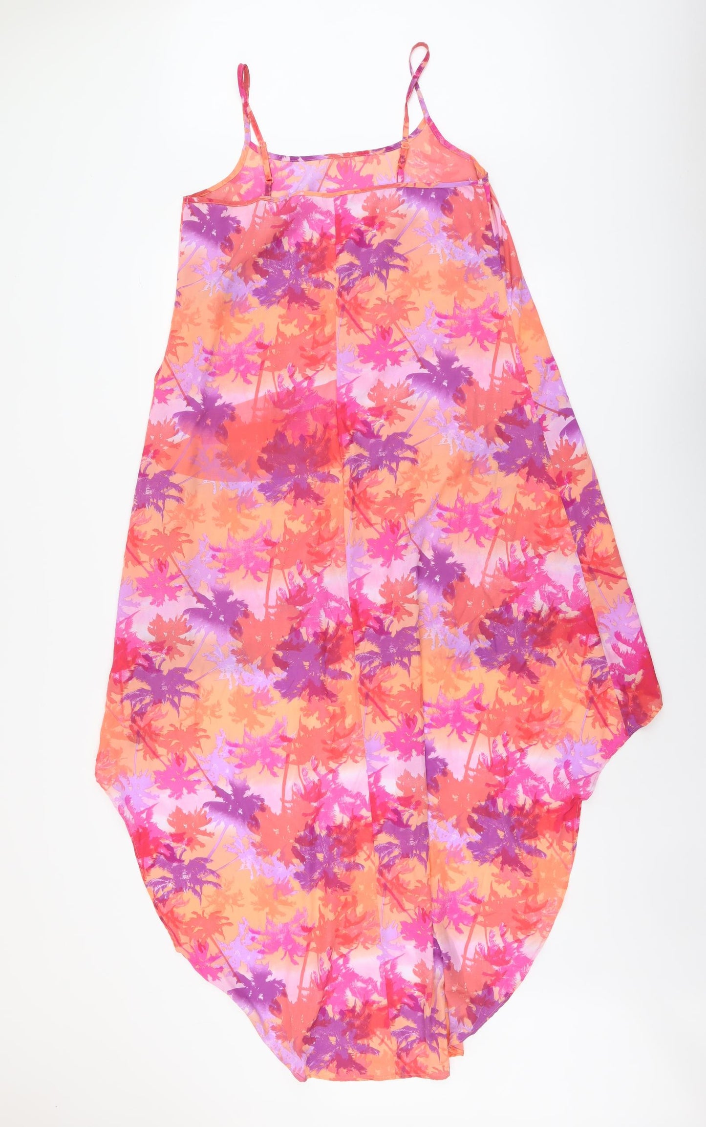 Papaya Womens Multicoloured Floral Polyester Trapeze & Swing Size M Square Neck Pullover