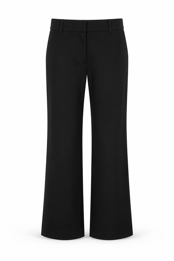 H&M Womens Black Polyester Trousers Size 10 Regular Zip