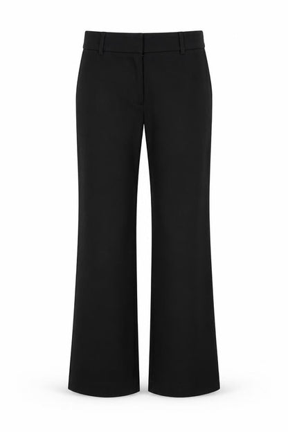 H&M Womens Black Polyester Trousers Size 10 Regular Zip