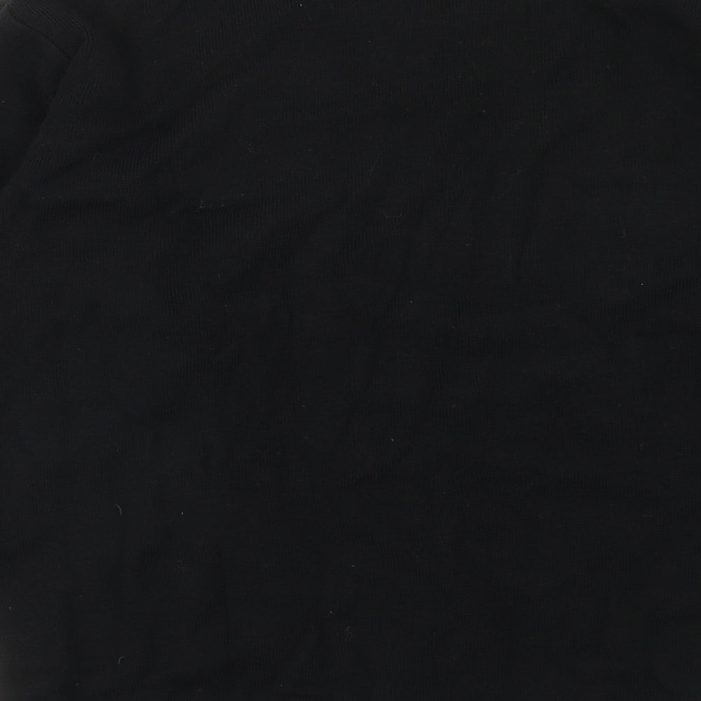 Akal Womens Black Round Neck Acrylic Pullover Jumper Size M