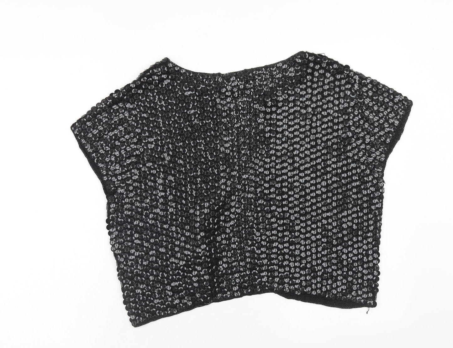 Wallis Womens Black Round Neck Viscose Cardigan Jumper Size L