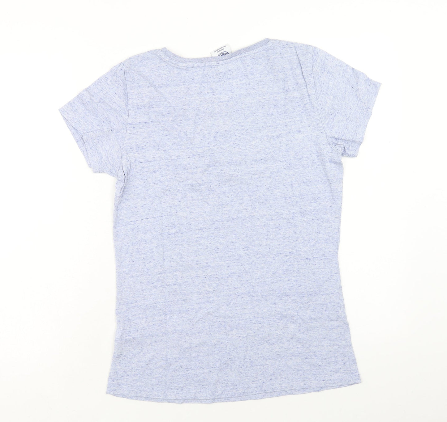 Stanley Stella Womens Blue Cotton Basic T-Shirt Size M Scoop Neck - Leicester City Football Club
