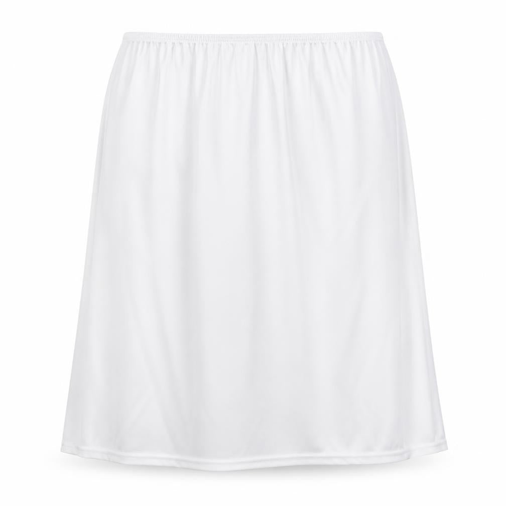 Preworn Womens White Polyester A-Line Skirt Size 12